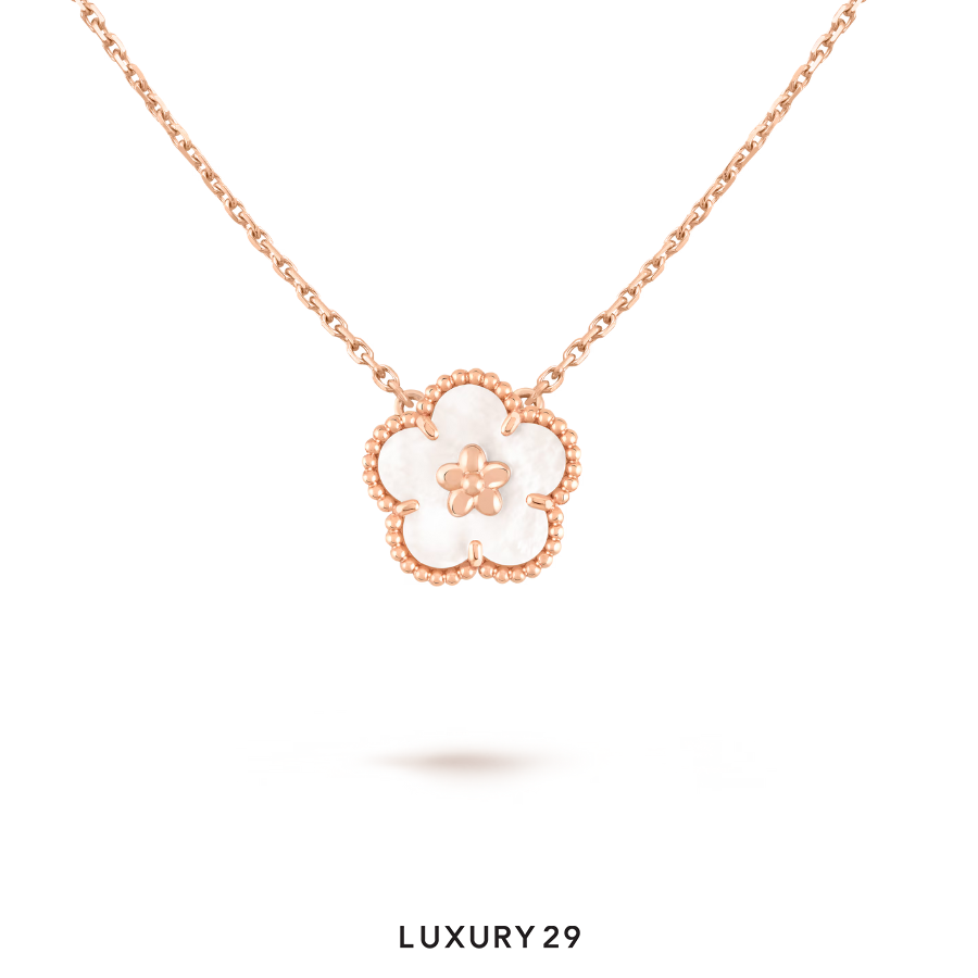 Van Cleef & Arpels Lucky Spring pendant, plum blossom 18K rose gold, Mother-of-pearl VAN CLEEF & ARPELS Luxury29