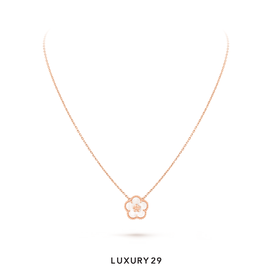 Van Cleef & Arpels Lucky Spring pendant, plum blossom 18K rose gold, Mother-of-pearl VAN CLEEF & ARPELS Luxury29