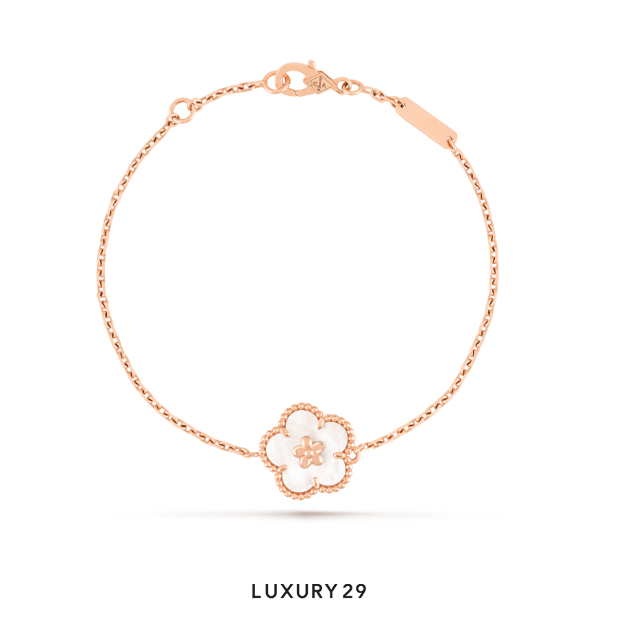 Van Cleef & Arpels Lucky Spring bracelet, plum blossom 18K rose gold, Mother-of-pearl VAN CLEEF & ARPELS Luxury29