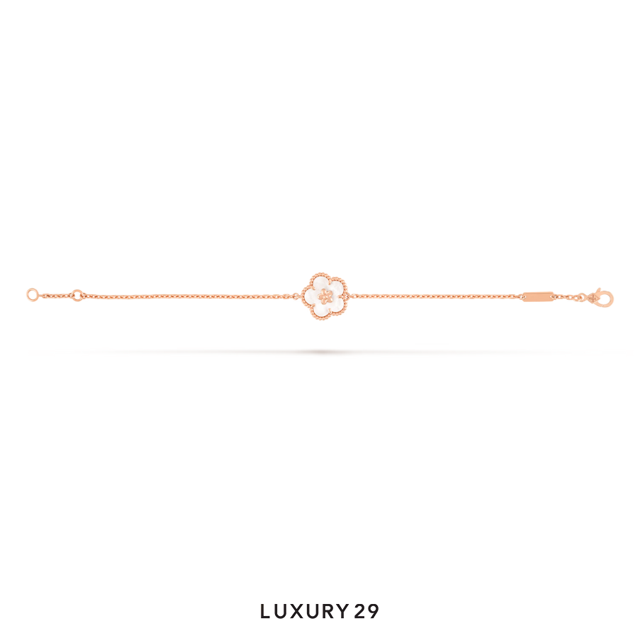Van Cleef & Arpels Lucky Spring bracelet, plum blossom 18K rose gold, Mother-of-pearl VAN CLEEF & ARPELS Luxury29