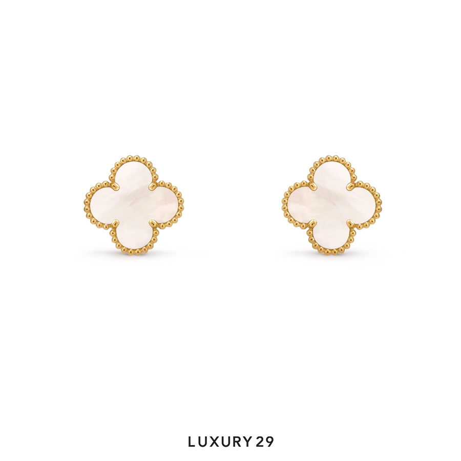 Van Cleef & Arpels Vintage Alhambra earrings 18K yellow gold, Mother-of-pearl VAN CLEEF & ARPELS Luxury29
