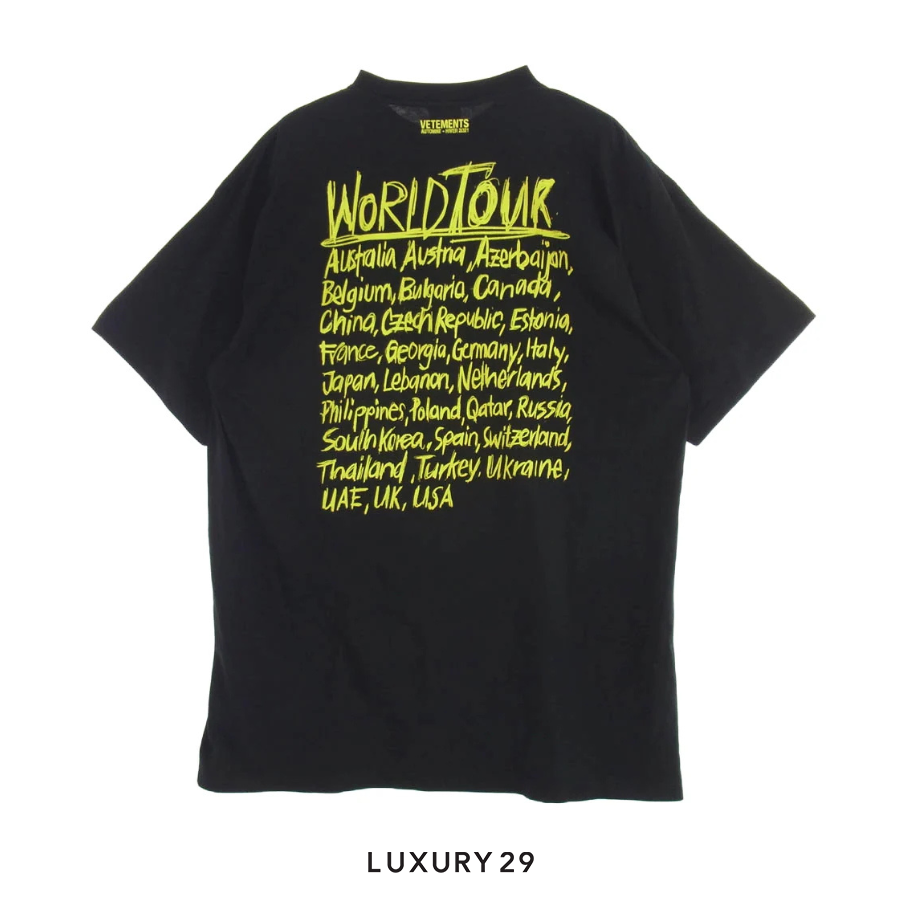 Vetements 20AW World Tour Tee Black VETEMENTS