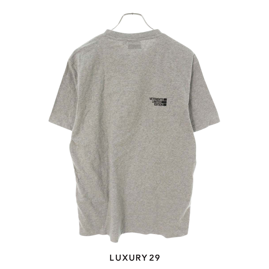 Vetements Limited Edition Short Sleeve T-Shirt Grey VETEMENTS