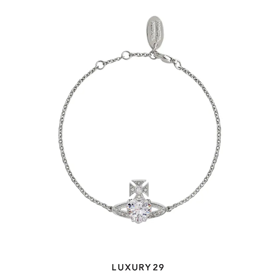 Vivienne Westwood Ariella Bracelet Platinum/White CZ