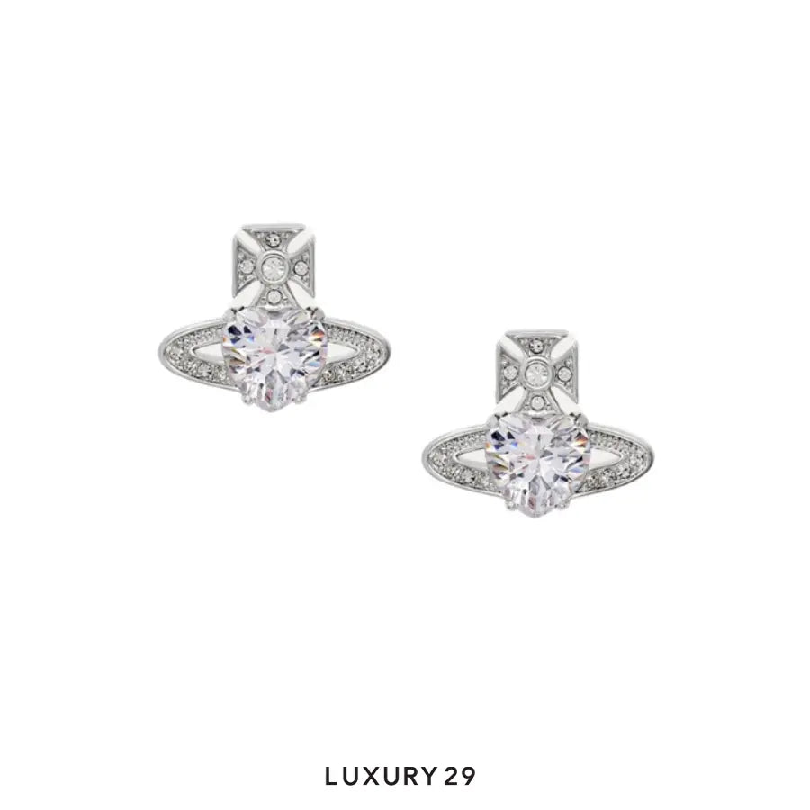 Vivienne Westwood Ariella Earrings In Hoop Silhouette With Silver-Tone Finish