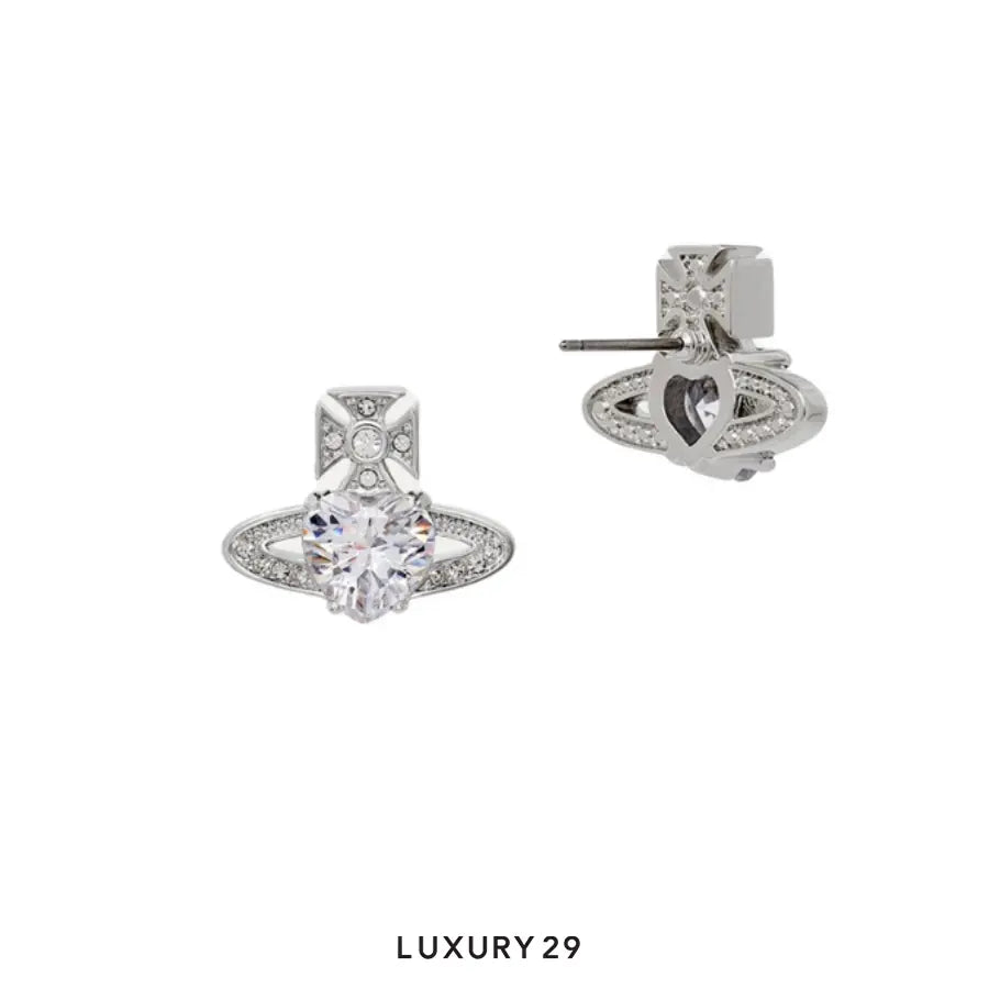 Vivienne Westwood Ariella Earrings In Hoop Silhouette With Silver-Tone Finish