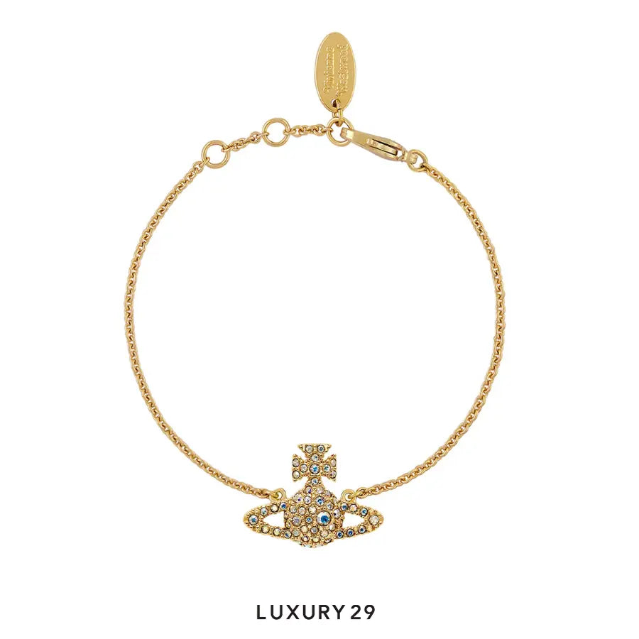 Vivienne Westwood Grace Bas Relief Bracelet Gold Aurora VIVIENNE WESTWOOD Luxury29