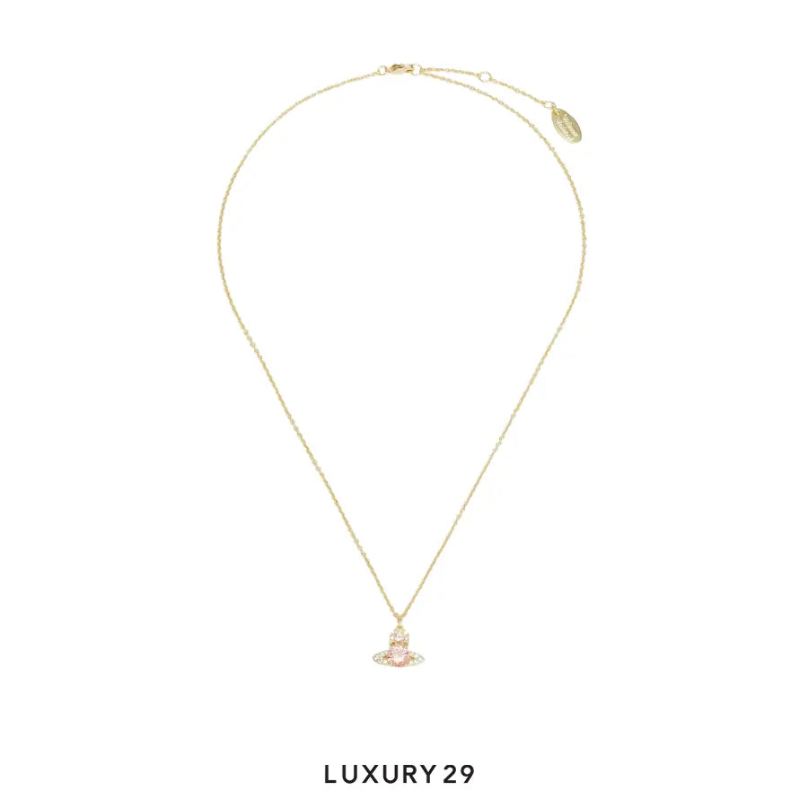 Vivienne Westwood Ismene Pendant Gold/Peach/White CZ
