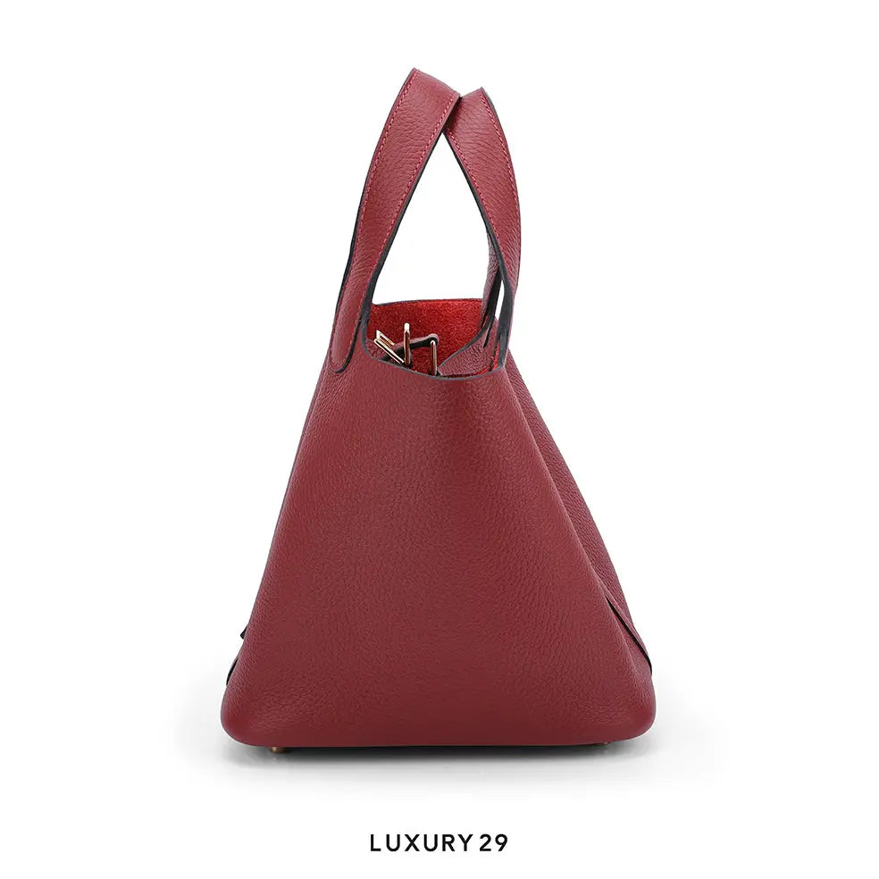 Hermes Picotin Lock 18 Rouge H Clemence Gold Hardware HERMES