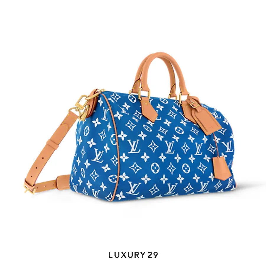 Louis Vuitton LV Speedy P9 Bandouliere 40 Bleu LOUIS VUITTON