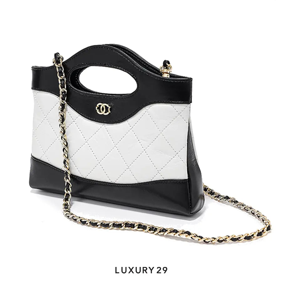 Chanel Micro Women’s Vintage Quilted Crossbody Chain Handbag in Wax Genuine Leather CHANEL