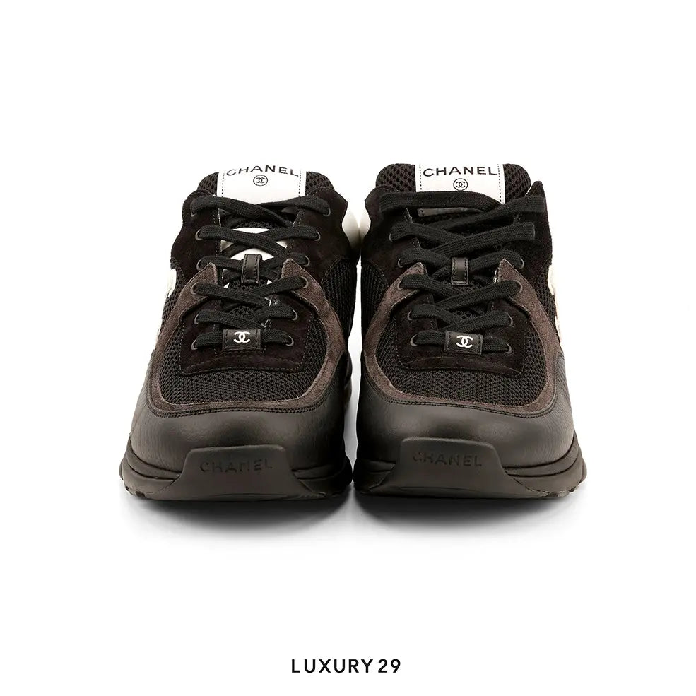 Chanel Low Top Trainer Black White (Women's)(W) CHANEL