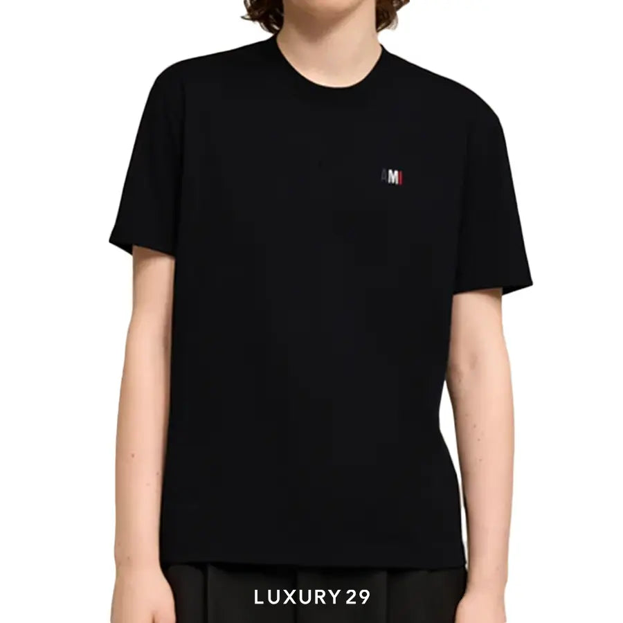 Ami Bleu Blanc Rouge Classic Fit T-shirt BLACK AMI