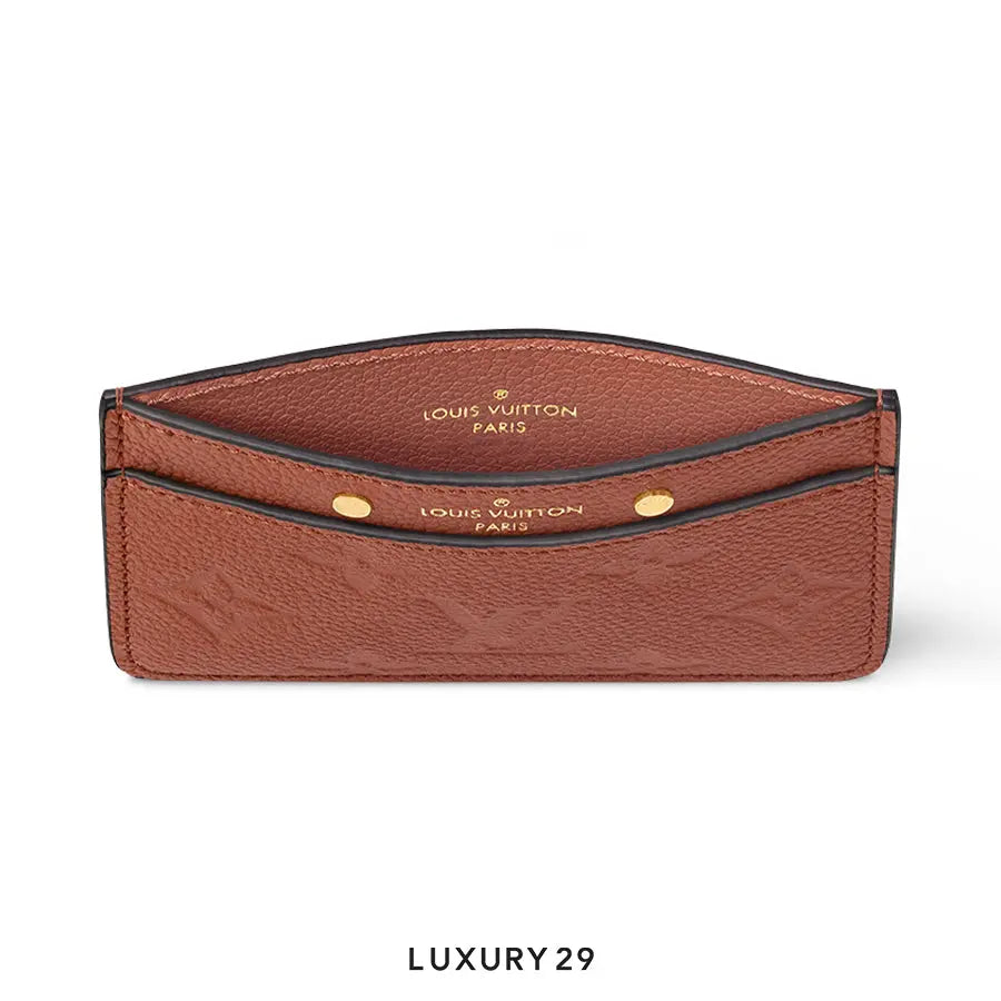 Louis Vuitton LV Card Holder Monogram Empreinte Leather Cognac LOUIS VUITTON